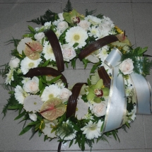 Coroa para Funeral aberta