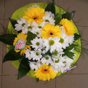 Bouquet de margaridas e gerberas