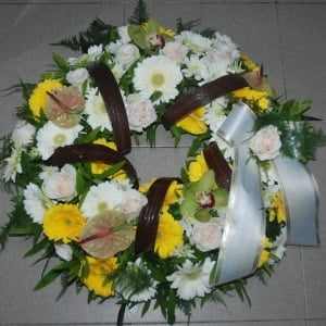 Coroa para Funeral aberta