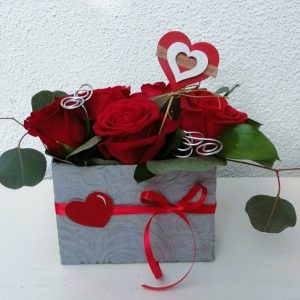 Caixa de Rosas Dia dos Namorados