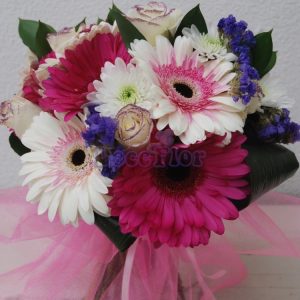 Bouquet de Rosas e Gerberas