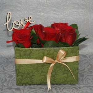 Caixa de Flores Dia Namorados