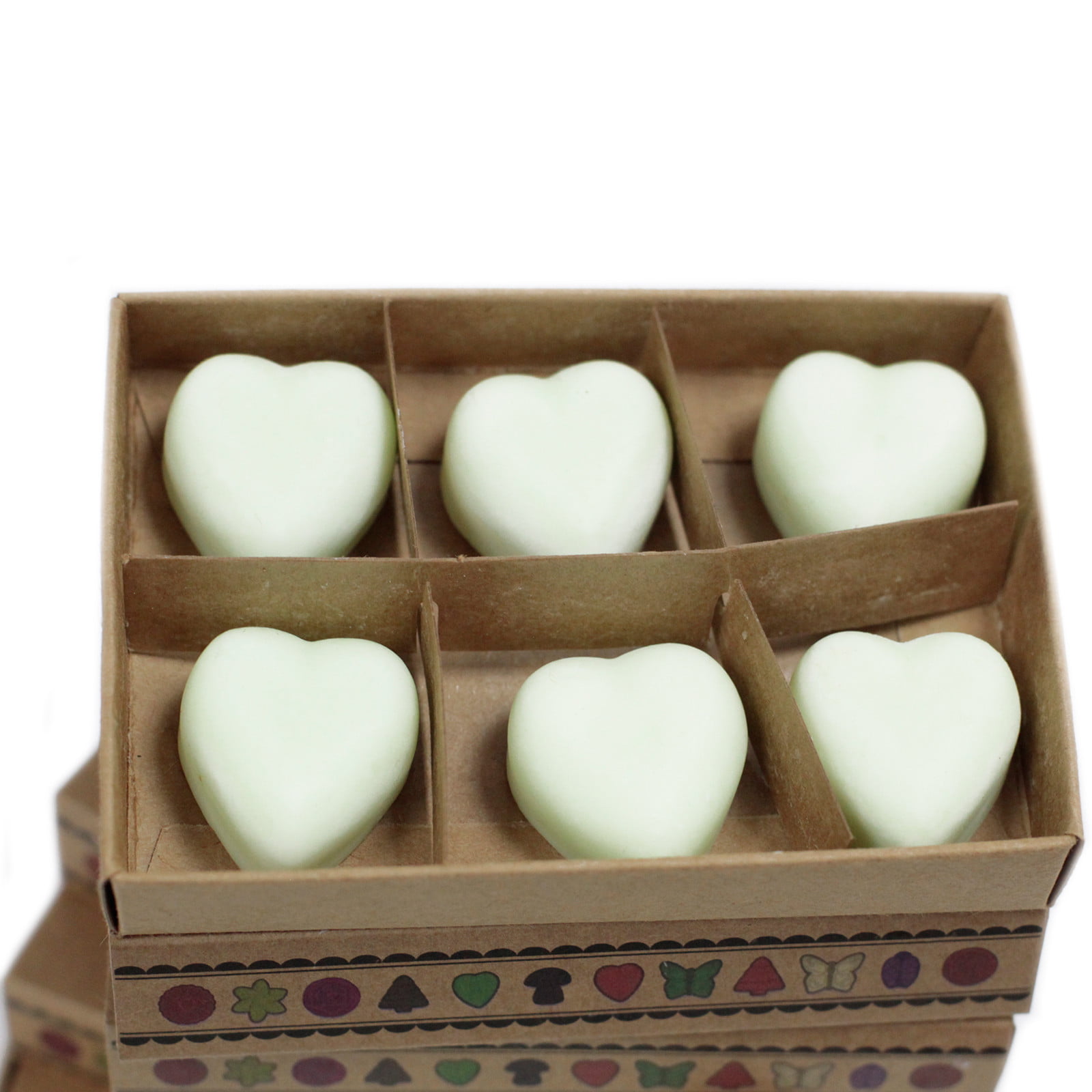 Caixa de 6 velas de soja – maçã temperada